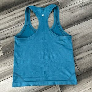 Blue Lululemon Swiftly Racerback Tank